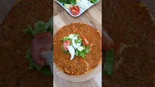 Lavaş Lahmacun Denediniz Mi Hiç lahmacun pratiktarifler food recipe shorts youtubeshorts [upl. by Seeto]