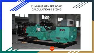 CUMMINS GENSET LOAD CALCULATION amp SIZING [upl. by Letram]