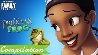 The Princess and The Frog  All Clips and Compilation for the Disney Family Animated Movie [upl. by Thaddus194]