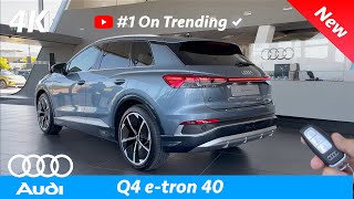 Audi Q4 eTron 2021  First FULL Indepth review in 4K  Exterior  Interior SLine Price [upl. by Nigel]