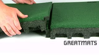 Greatmats 275 Inch Thick Playground Flooring Tiles [upl. by Lane]