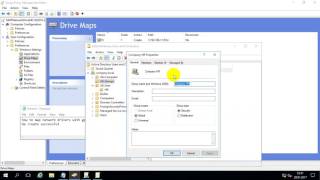 How to map network drive with group policy on Windows Server 2016 [upl. by Croix112]