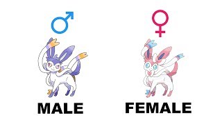 Sylveon Umbreon Espeon Leafeon Glaceon Gender Difference Fanart [upl. by Onahpets572]