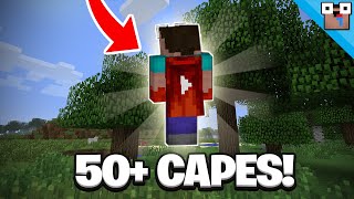 How To Get CUSTOM Capes in Minecraft Bedrock Edition 50 CAPES [upl. by Eveineg]