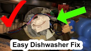 Whirlpool Dishwasher Not Draining  Easy Drain Pump Replacement [upl. by Yelyak]