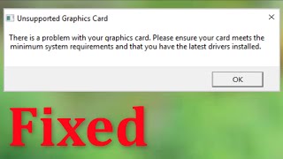 Epic Games Launcher  Unsupported Graphics Card  There Is a Problem With Your Graphics Card  Fix [upl. by Walley]