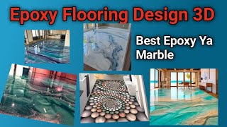 epoxy flooring new design 3D epoxy [upl. by Etteinotna]