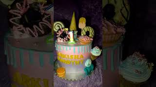 Candyland themed cake food cakedecorating candyland Fondantdetails [upl. by Sieracki]