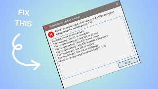 How to Fix “Unhandled exception in Script” in Clan Gen [upl. by Anemolif]