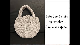 Tuto sac à main au crochet [upl. by Wrand675]