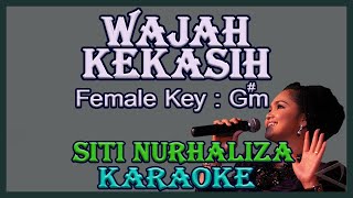 Wajah Kekasih Karaoke Siti Nurhaliza Nada Wanita  Cewek Female Key Gm Malaysia [upl. by Issor]