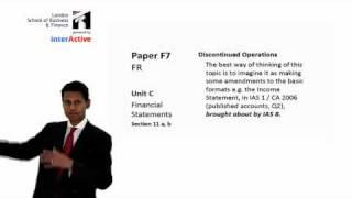 LSBF ACCA F7 Introduction to Discontinued Operations [upl. by Easter868]