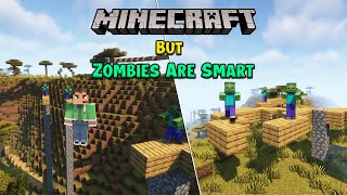 Minecraft But Zombies Are Too Smart  In Telugu  GMK GAMER [upl. by Englebert248]