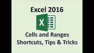 Excel 2016  Selecting a Range  How to Highlight Find and Select Multiple Cells  Non Adjacent Cell [upl. by Saravat395]