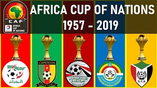 031 AFRICA CUP OF NATIONS • ALL WINNERS 1957  2019 • AFCON WINNERS LIST [upl. by Inafit]