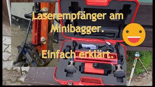 Laserempfänger am Minibagger [upl. by Rehpitsirhc]