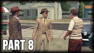 LA Noire  100 Walkthrough Part 8 PS4 – A Slip of the Tongue [upl. by Rahal]