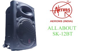 All About AERONS SK12BT Portable Speaker In Hindi [upl. by Leunammi]