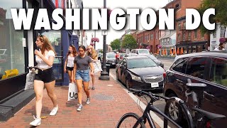 Washington DC  GEORGETOWN Summer Walking Tour【4K】 [upl. by Sachs]