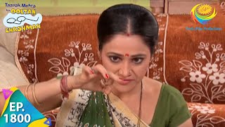 Taarak Mehta Ka Ooltah Chashmah  Episode 1800  Full Episode [upl. by Lourdes391]