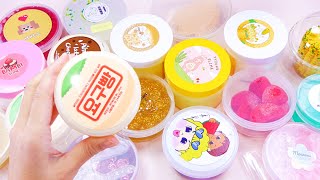 【ASMR】KOREAN HANDMADE SLIME REVIEW 韓国スライマーさんのスライム～前編～【音フェチ】 [upl. by Columbine]