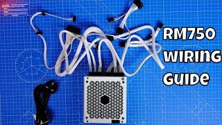 Corsair RM750 power supply install guide how to setup your RM750 PSU [upl. by Narba247]