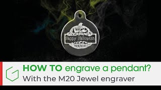 How to engrave on a pendant with M20 Jewel engraving machine [upl. by Schreiber]