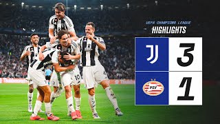 HIGHLIGHTS UCL  Juventus 31 PSV  Yildiz McKennie amp Nicos Goal [upl. by Avla]