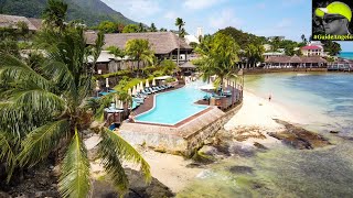 Seychelles Mahé 🇸🇨 Tropical Island Sunset walk Anse Intendance Beach amp Fishermans Cove Resort [upl. by Eldora]