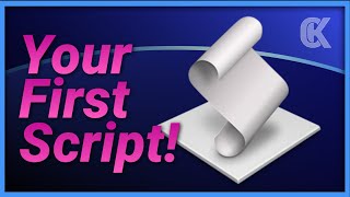 AppleScript Tutorial  First Script [upl. by Ardnossac]