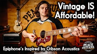 Epiphones Greatest Acoustics Yet The New Inspired by Gibson Range DELIVERS [upl. by Blodgett]