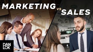 The Difference Between Marketing vs Sales  Dan Lok [upl. by Rosner43]