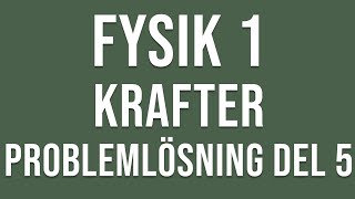 Fysik 1  Krafter  Problemlösning del 5 [upl. by Knapp313]