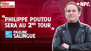 quotPHILIPPE POUTOU SERA AU SECOND TOURquot  Pauline Salingue sur France 24 [upl. by Bradford]