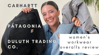 Womens Workwear Review  Carhartt Duluth Trading Co Patagonia Overalls Review [upl. by Ahsaeyt]