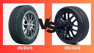 Tire Size 19565r15 vs 20555r16 [upl. by Relyhcs745]