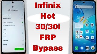 Infinix Hot 3030i FRP Bypass google account [upl. by Thaddaus]