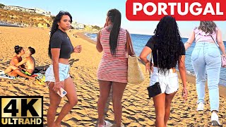 Albufeira Portugal  Old Town and Amazing Beach Sunset 4K [upl. by Banquer]