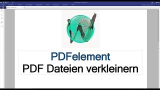 PDFelement  PDF Datei verkleinern  komprimieren [upl. by Calloway625]