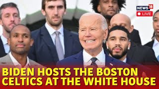 Biden LIVE  President Biden Welcomes The Boston Celtics To The White House  USA News Live  N18G [upl. by Yvel]