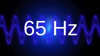 65 Hz clean pure sine wave BASS TEST TONE frequency [upl. by Lindner]