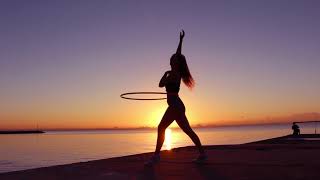 Dancing on My Own Calum Scott  Sunrise Hula Hoop Dance [upl. by Rednirah914]