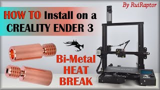 BIMETAL HeatBreaks  What Are They amp How To Install on a CREALITY ENDER 3  Pro [upl. by Ekrub434]