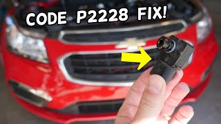 CHEVROLET CRUZE CODE P2228 BAROMETRIC PRESSURE SENSOR FIX ENGINE LIGHT ON [upl. by Buxton157]