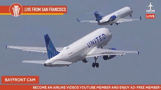 🔴LIVE Sunrise Stream at San Francisco International Airport SFO  ATC [upl. by Atikihs]