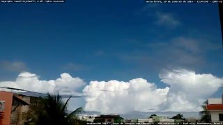 Cumulonimbus  Cumulonimbus clouds Visible From PaulistaPE  29 Jan 2016 [upl. by Seen950]