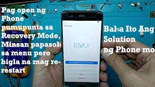 Huawei P10 VTRL29 AUTO RECOVERY MODE AUTO RESTART SOLUTION Pag ON ng CP Pumupunta sa Recovery [upl. by Ruy795]