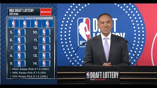 2021 NBA Draft Lottery results 👀  NBA on ESPN [upl. by Hillier]