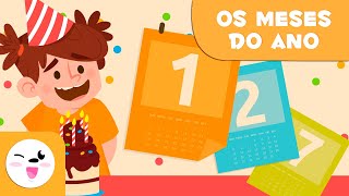 Os meses do ano  Vocabulário para crianças [upl. by Wynnie]