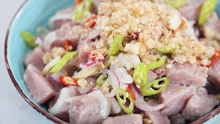 Kinilaw Na Tuna Recipe  Yummy PH [upl. by Dunham]